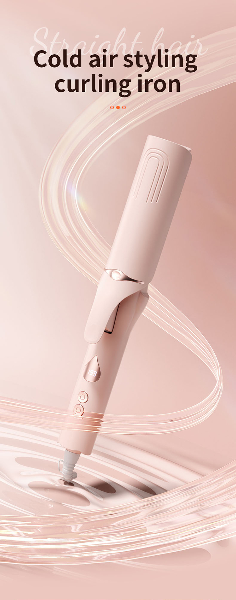 Cold-air curling iron  hair curler,curling iron  LN-198