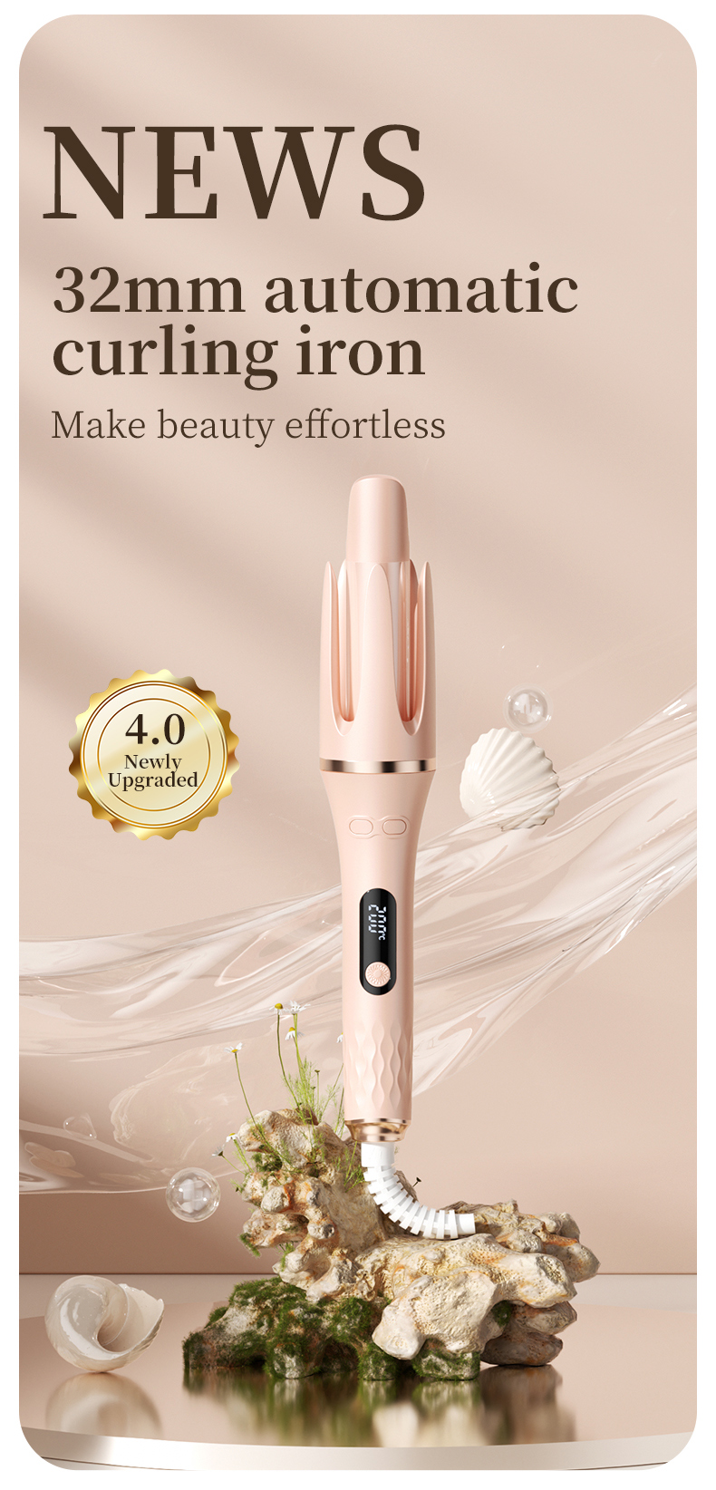 Liquid curling iron hair curler,curling iron LN-166