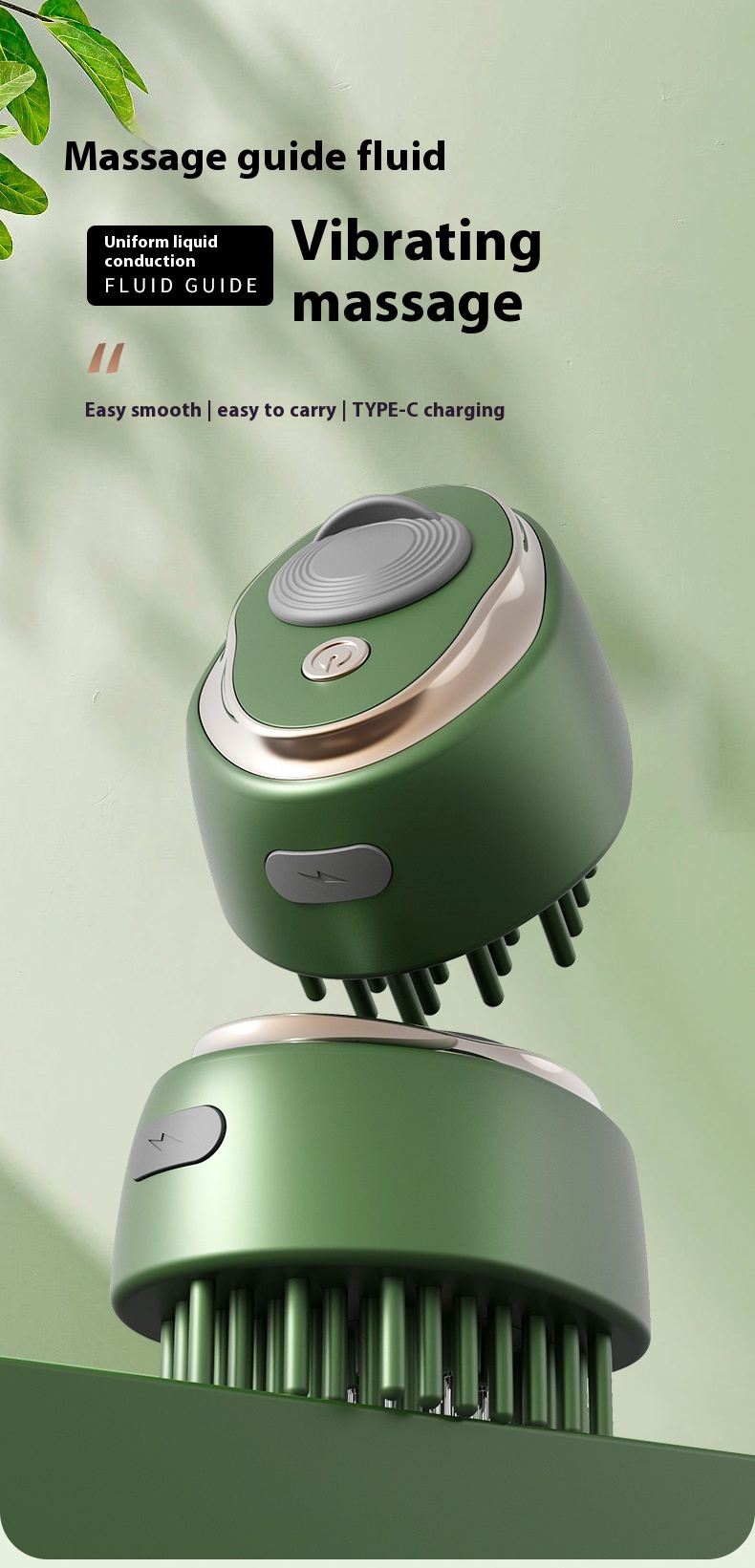 Massaging FluidDirecting Comb with 5  Needles  LN-665